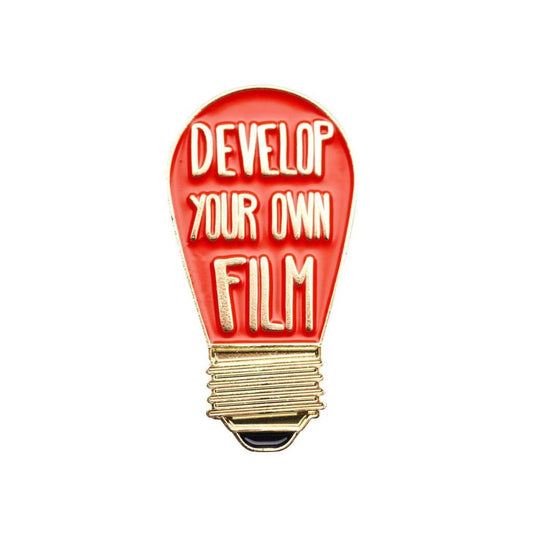 Red Light Bulb Darkroom Pin Badge