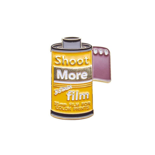 Shoot More 35mm Film Pin